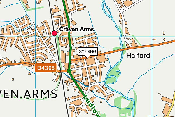 SY7 9NG map - OS VectorMap District (Ordnance Survey) SY7 9NG map - OS VectorMap District (Ordnance Survey)