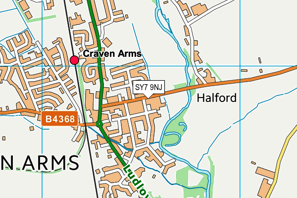 SY7 9NJ map - OS VectorMap District (Ordnance Survey) SY7 9NJ map - OS VectorMap District (Ordnance Survey)