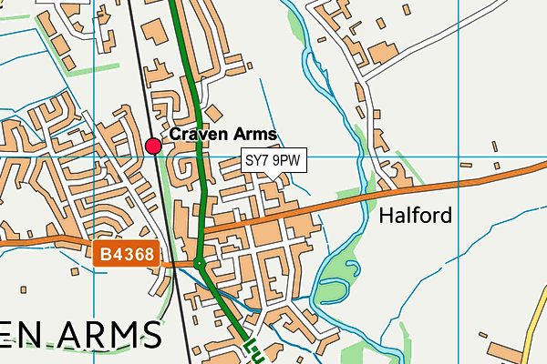 SY7 9PW map - OS VectorMap District (Ordnance Survey) SY7 9PW map - OS VectorMap District (Ordnance Survey)