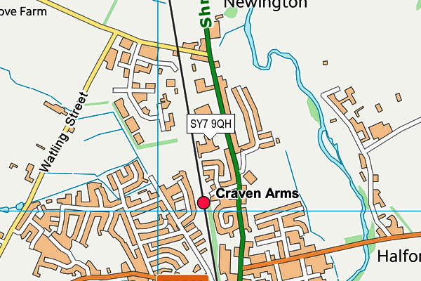 SY7 9QH map - OS VectorMap District (Ordnance Survey) SY7 9QH map - OS VectorMap District (Ordnance Survey)