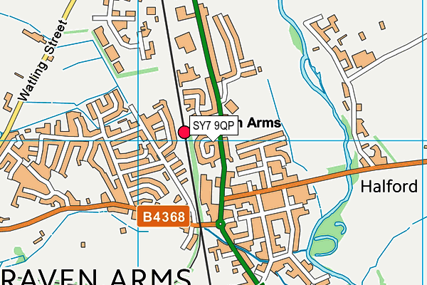 SY7 9QP map - OS VectorMap District (Ordnance Survey) SY7 9QP map - OS VectorMap District (Ordnance Survey)