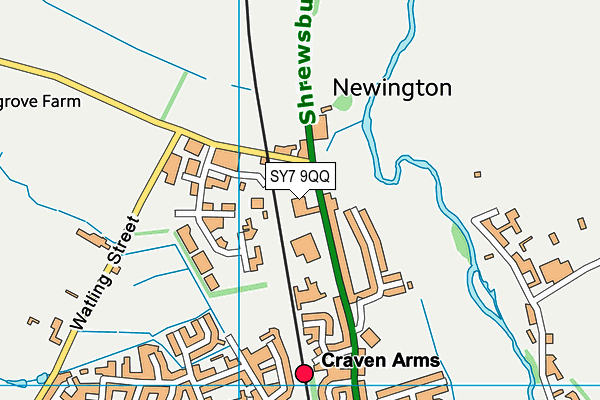 SY7 9QQ map - OS VectorMap District (Ordnance Survey) SY7 9QQ map - OS VectorMap District (Ordnance Survey)
