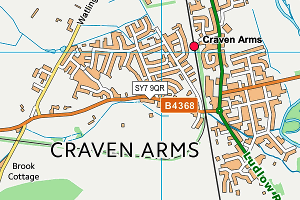 SY7 9QR map - OS VectorMap District (Ordnance Survey) SY7 9QR map - OS VectorMap District (Ordnance Survey)
