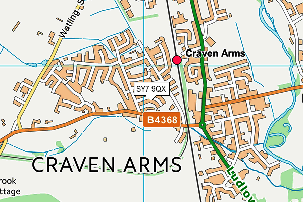 SY7 9QX map - OS VectorMap District (Ordnance Survey) SY7 9QX map - OS VectorMap District (Ordnance Survey)