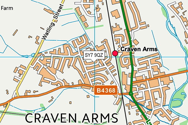 SY7 9QZ map - OS VectorMap District (Ordnance Survey) SY7 9QZ map - OS VectorMap District (Ordnance Survey)