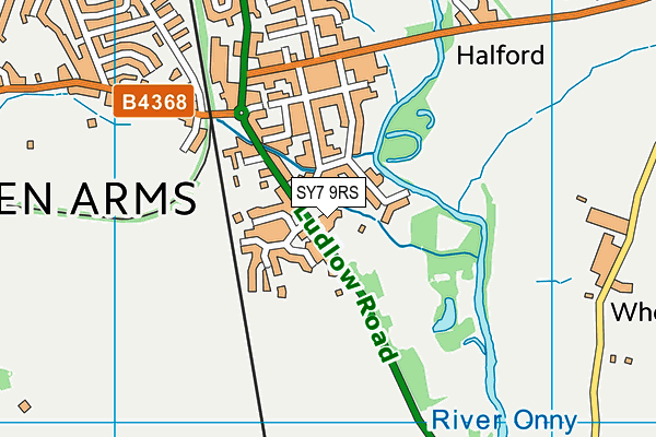 SY7 9RS map - OS VectorMap District (Ordnance Survey) SY7 9RS map - OS VectorMap District (Ordnance Survey)