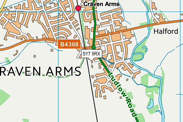 SY7 9RX map - OS VectorMap District (Ordnance Survey) SY7 9RX map - OS VectorMap District (Ordnance Survey)