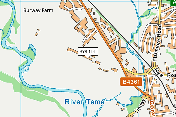 SY8 1DT map - OS VectorMap District (Ordnance Survey) SY8 1DT map - OS VectorMap District (Ordnance Survey)
