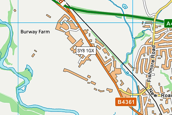 SY8 1GX map - OS VectorMap District (Ordnance Survey) SY8 1GX map - OS VectorMap District (Ordnance Survey)