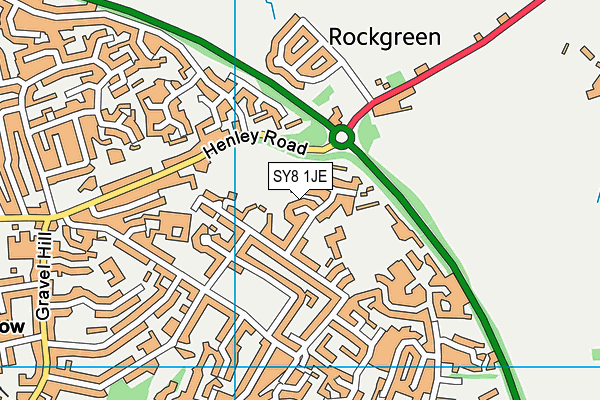 SY8 1JE map - OS VectorMap District (Ordnance Survey) SY8 1JE map - OS VectorMap District (Ordnance Survey)