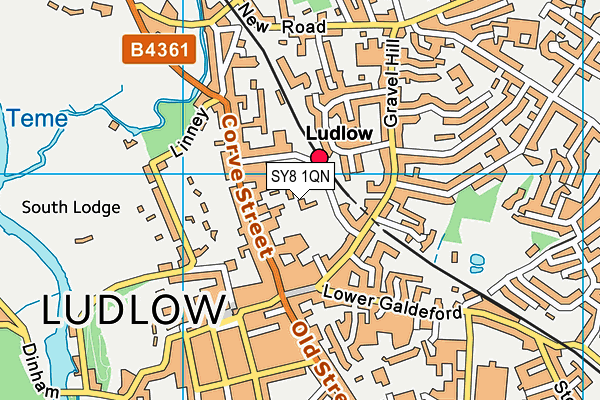 SY8 1QN map - OS VectorMap District (Ordnance Survey) SY8 1QN map - OS VectorMap District (Ordnance Survey)