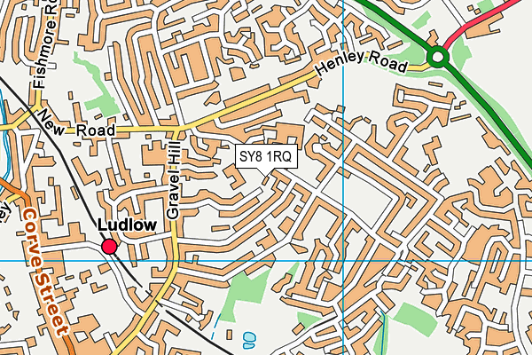 SY8 1RQ map - OS VectorMap District (Ordnance Survey)