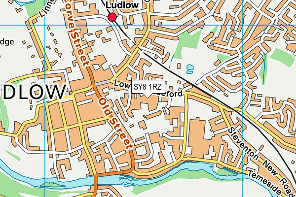 SY8 1RZ map - OS VectorMap District (Ordnance Survey) SY8 1RZ map - OS VectorMap District (Ordnance Survey)