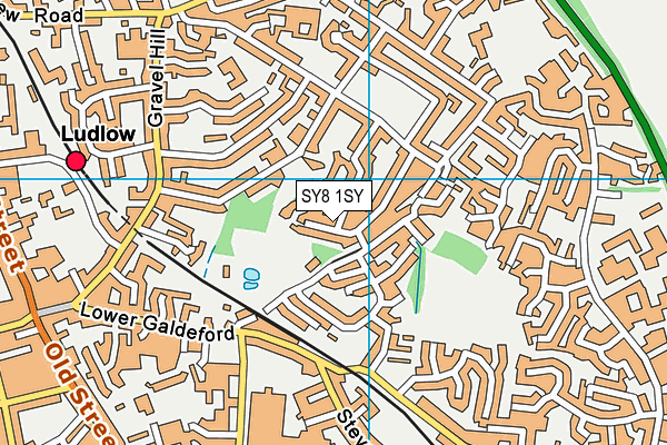 SY8 1SY map - OS VectorMap District (Ordnance Survey)