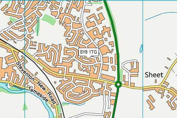 SY8 1TG map - OS VectorMap District (Ordnance Survey) SY8 1TG map - OS VectorMap District (Ordnance Survey)