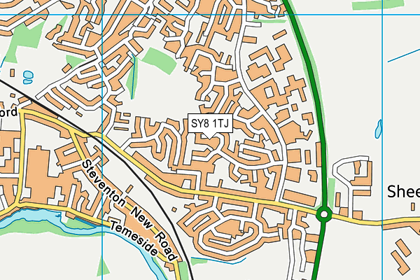 SY8 1TJ map - OS VectorMap District (Ordnance Survey) SY8 1TJ map - OS VectorMap District (Ordnance Survey)