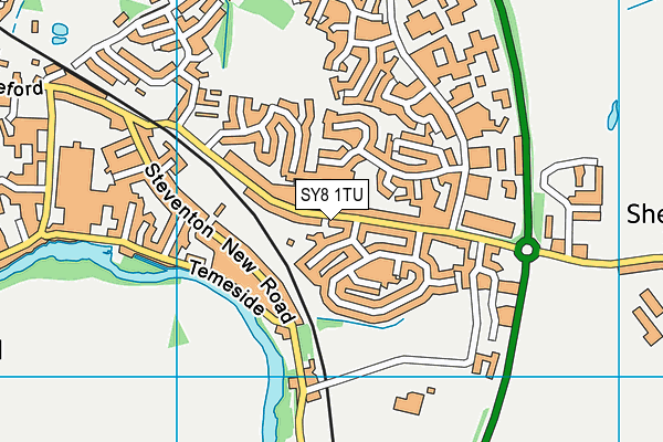 SY8 1TU map - OS VectorMap District (Ordnance Survey) SY8 1TU map - OS VectorMap District (Ordnance Survey)