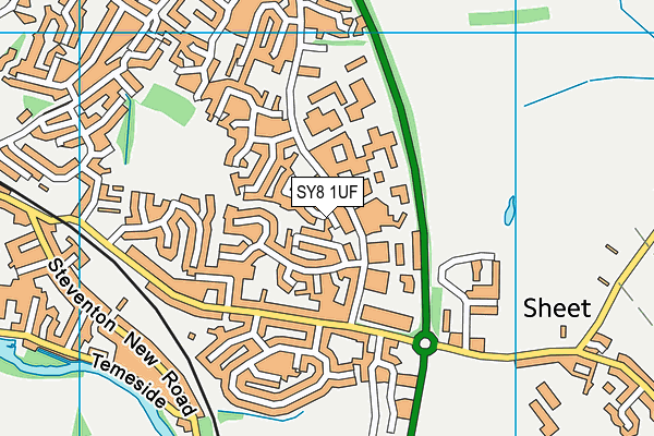 SY8 1UF map - OS VectorMap District (Ordnance Survey) SY8 1UF map - OS VectorMap District (Ordnance Survey)