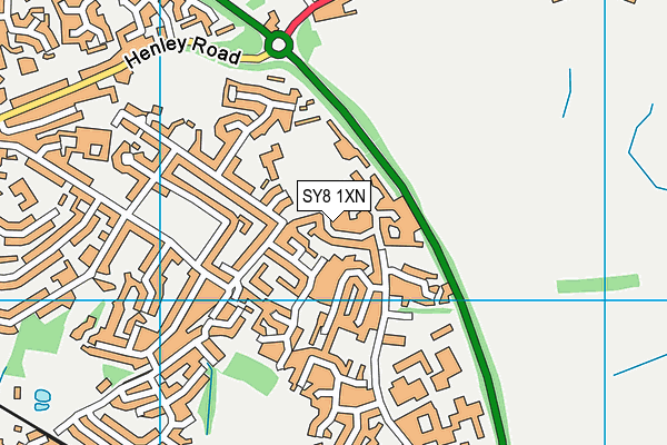 SY8 1XN map - OS VectorMap District (Ordnance Survey) SY8 1XN map - OS VectorMap District (Ordnance Survey)