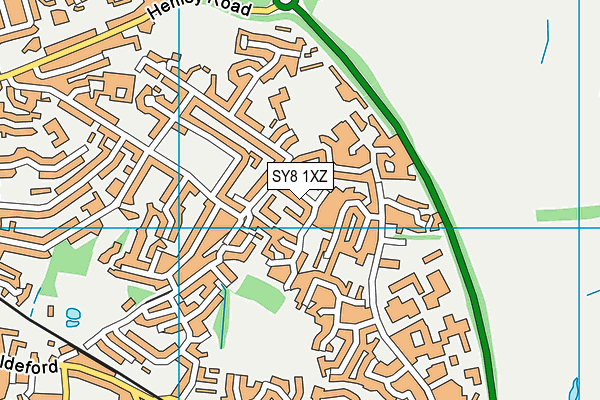 SY8 1XZ map - OS VectorMap District (Ordnance Survey) SY8 1XZ map - OS VectorMap District (Ordnance Survey)