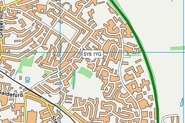SY8 1YG map - OS VectorMap District (Ordnance Survey) SY8 1YG map - OS VectorMap District (Ordnance Survey)