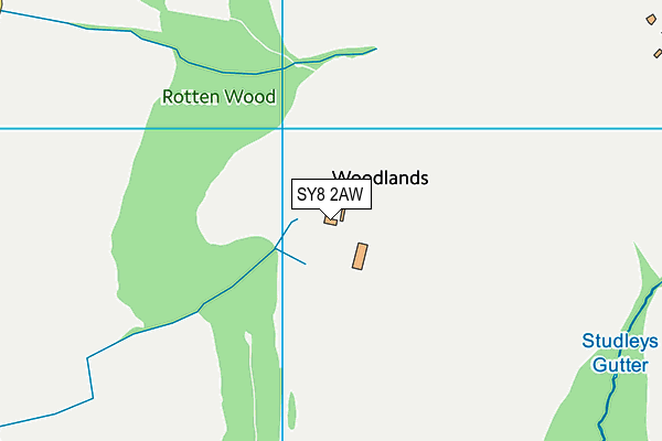SY8 2AW map - OS VectorMap District (Ordnance Survey) SY8 2AW map - OS VectorMap District (Ordnance Survey)