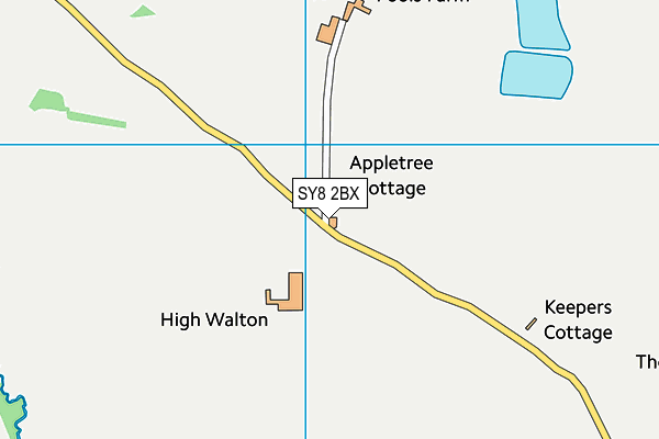 SY8 2BX map - OS VectorMap District (Ordnance Survey) SY8 2BX map - OS VectorMap District (Ordnance Survey)