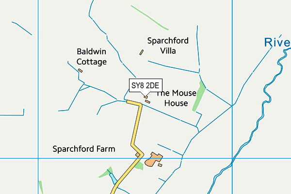 SY8 2DE map - OS VectorMap District (Ordnance Survey) SY8 2DE map - OS VectorMap District (Ordnance Survey)