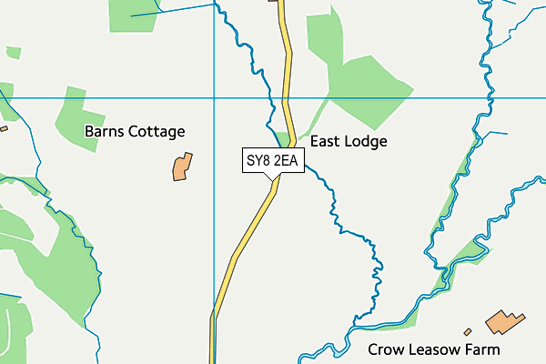 SY8 2EA map - OS VectorMap District (Ordnance Survey) SY8 2EA map - OS VectorMap District (Ordnance Survey)