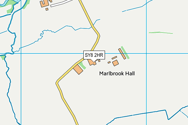 SY8 2HR map - OS VectorMap District (Ordnance Survey) SY8 2HR map - OS VectorMap District (Ordnance Survey)