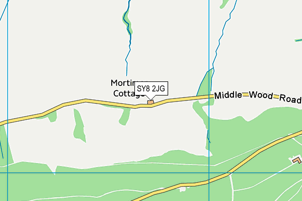 SY8 2JG map - OS VectorMap District (Ordnance Survey) SY8 2JG map - OS VectorMap District (Ordnance Survey)
