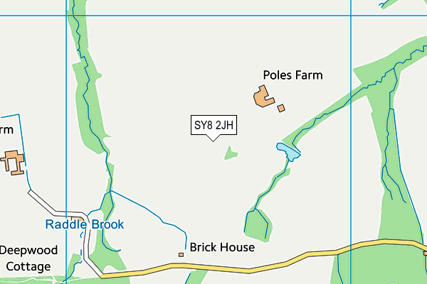 SY8 2JH map - OS VectorMap District (Ordnance Survey) SY8 2JH map - OS VectorMap District (Ordnance Survey)