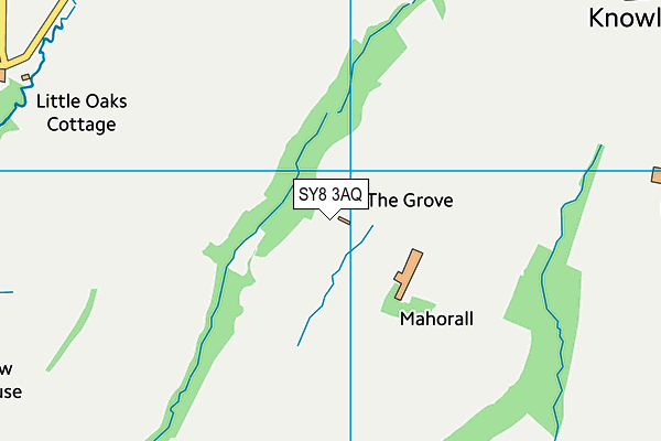 SY8 3AQ map - OS VectorMap District (Ordnance Survey)