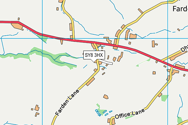 SY8 3HX map - OS VectorMap District (Ordnance Survey) SY8 3HX map - OS VectorMap District (Ordnance Survey)