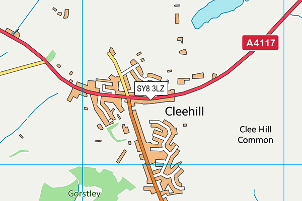 SY8 3LZ map - OS VectorMap District (Ordnance Survey)