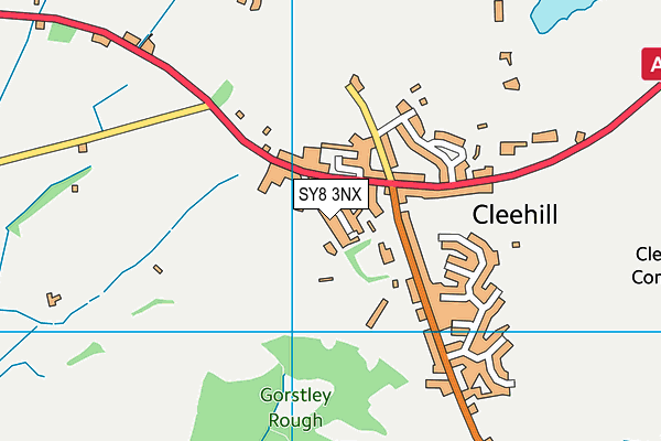 SY8 3NX map - OS VectorMap District (Ordnance Survey) SY8 3NX map - OS VectorMap District (Ordnance Survey)