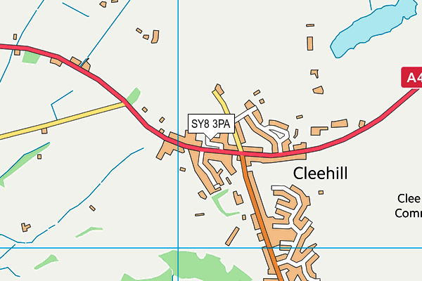 SY8 3PA map - OS VectorMap District (Ordnance Survey) SY8 3PA map - OS VectorMap District (Ordnance Survey)