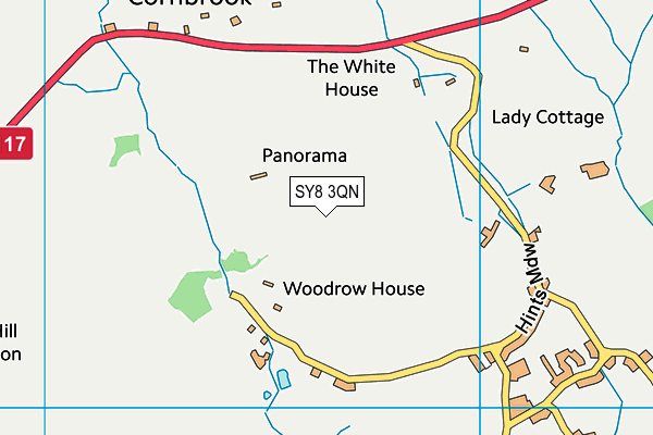 SY8 3QN map - OS VectorMap District (Ordnance Survey) SY8 3QN map - OS VectorMap District (Ordnance Survey)