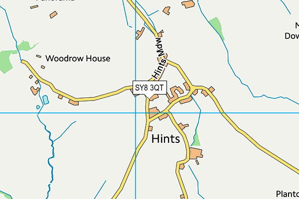 SY8 3QT map - OS VectorMap District (Ordnance Survey) SY8 3QT map - OS VectorMap District (Ordnance Survey)