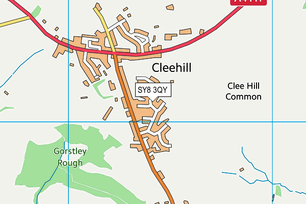 SY8 3QY map - OS VectorMap District (Ordnance Survey)