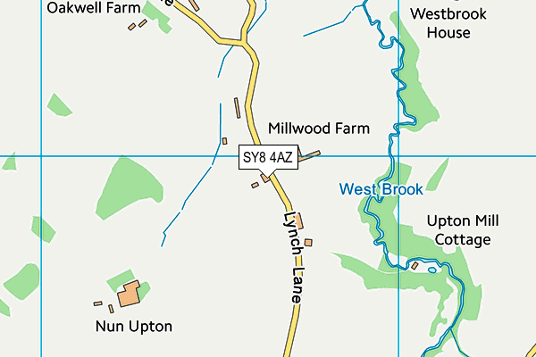 SY8 4AZ map - OS VectorMap District (Ordnance Survey) SY8 4AZ map - OS VectorMap District (Ordnance Survey)