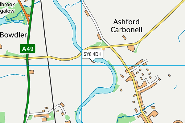 SY8 4DH map - OS VectorMap District (Ordnance Survey) SY8 4DH map - OS VectorMap District (Ordnance Survey)