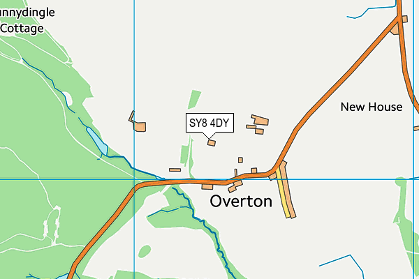 SY8 4DY map - OS VectorMap District (Ordnance Survey) SY8 4DY map - OS VectorMap District (Ordnance Survey)