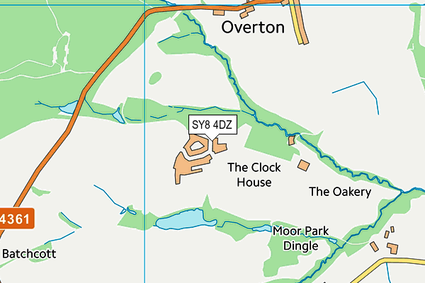 SY8 4DZ map - OS VectorMap District (Ordnance Survey) SY8 4DZ map - OS VectorMap District (Ordnance Survey)
