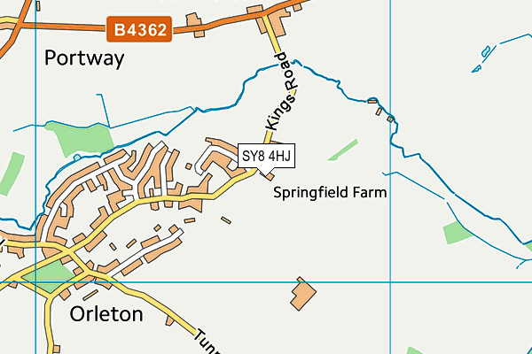 SY8 4HJ map - OS VectorMap District (Ordnance Survey) SY8 4HJ map - OS VectorMap District (Ordnance Survey)