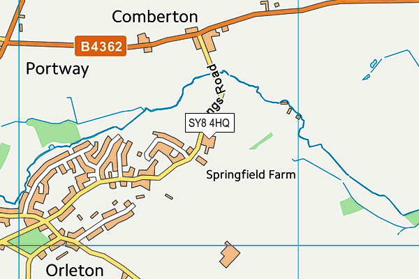 SY8 4HQ map - OS VectorMap District (Ordnance Survey) SY8 4HQ map - OS VectorMap District (Ordnance Survey)
