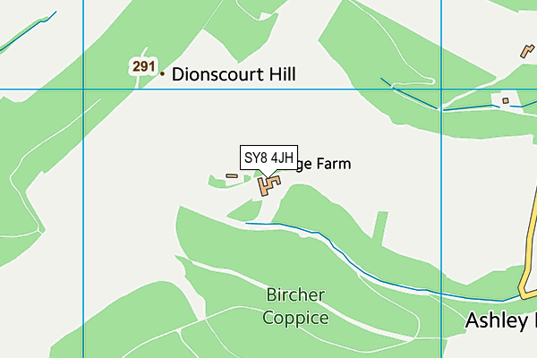 SY8 4JH map - OS VectorMap District (Ordnance Survey) SY8 4JH map - OS VectorMap District (Ordnance Survey)