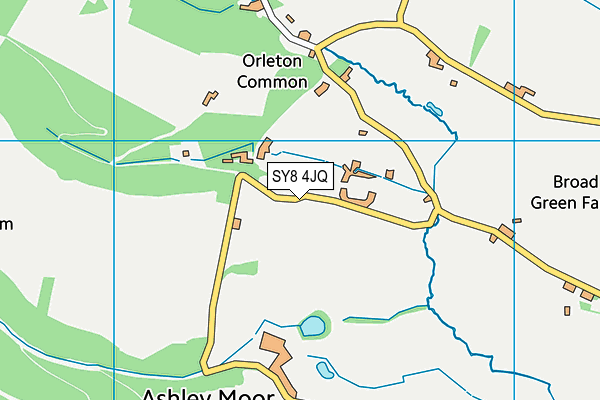 SY8 4JQ map - OS VectorMap District (Ordnance Survey) SY8 4JQ map - OS VectorMap District (Ordnance Survey)
