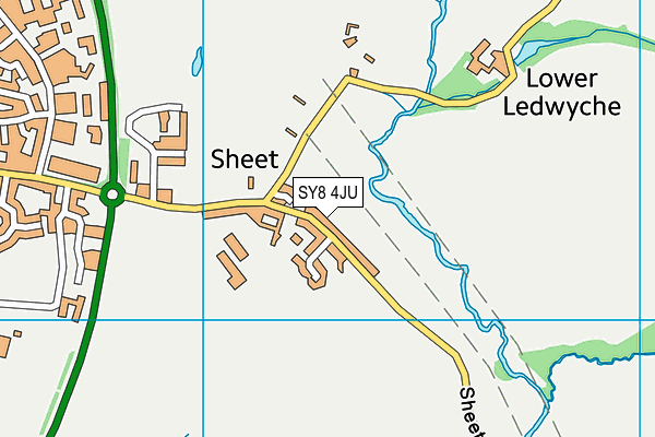 SY8 4JU map - OS VectorMap District (Ordnance Survey) SY8 4JU map - OS VectorMap District (Ordnance Survey)