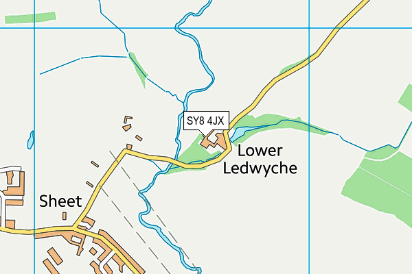SY8 4JX map - OS VectorMap District (Ordnance Survey) SY8 4JX map - OS VectorMap District (Ordnance Survey)